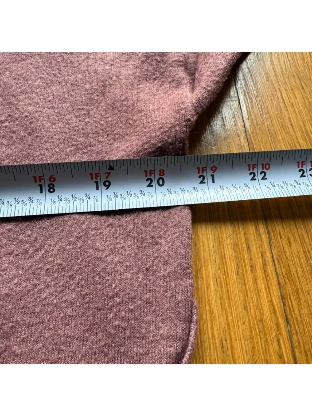 Dreamers Size S Mauve Cotton Rayon Blend Lightweight Long Sleeve V-Neck Sweater
